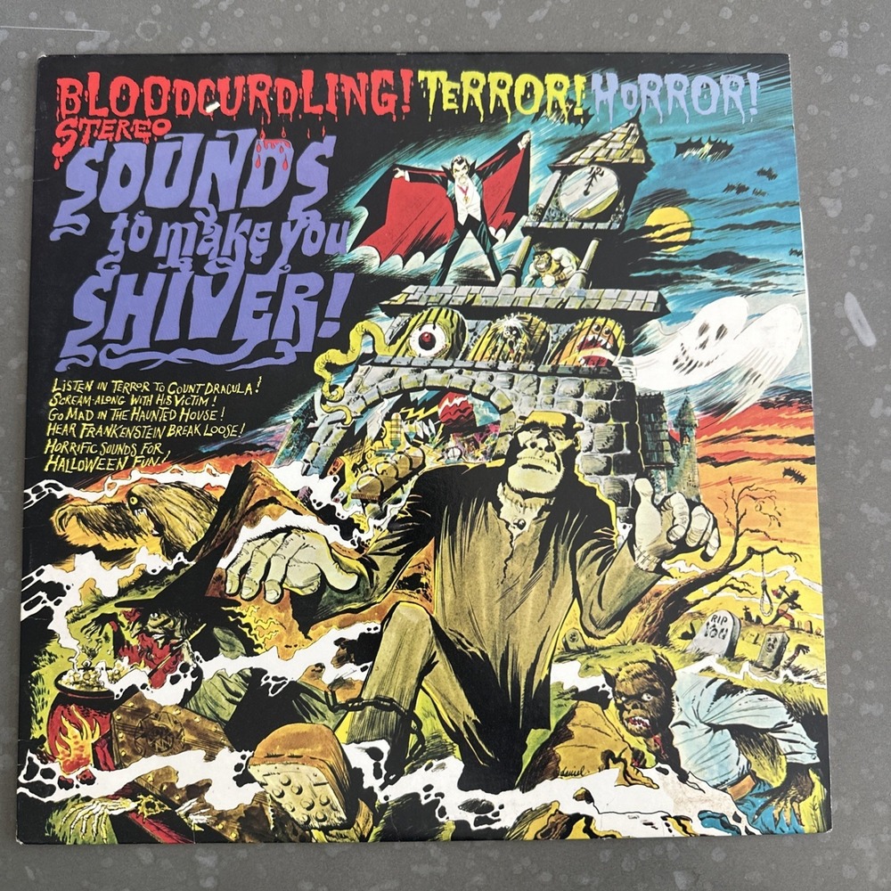 EX Orig. Sounds To Make You Shiver - Bloodcurdling Terror Horror Halloween‎ LP